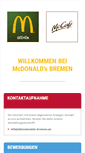 Mobile Screenshot of mcdonalds-bremen.de