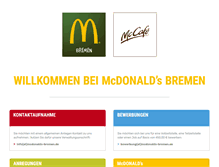 Tablet Screenshot of mcdonalds-bremen.de